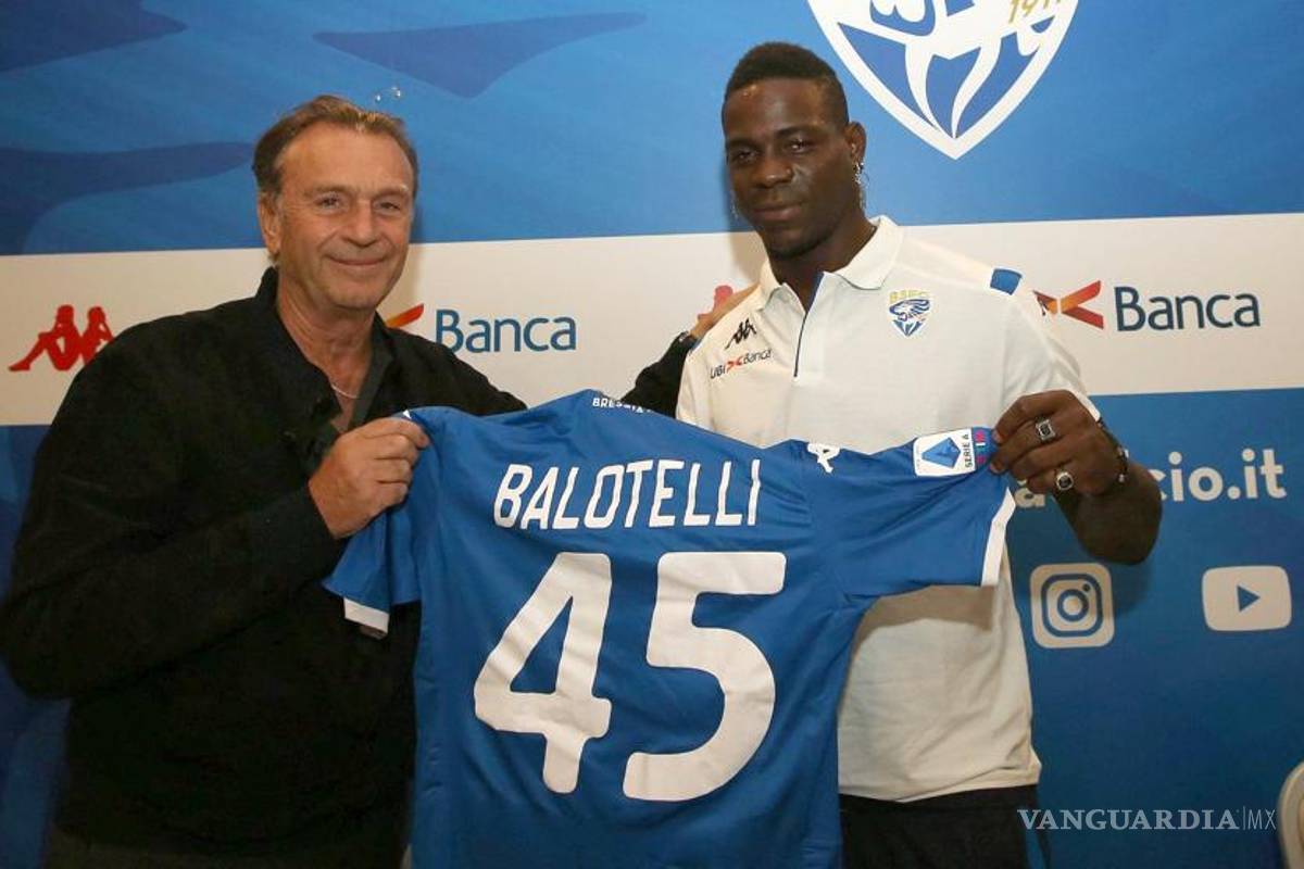 'Balotelli es negro, está trabajando para aclarase'; presidente del Brescia