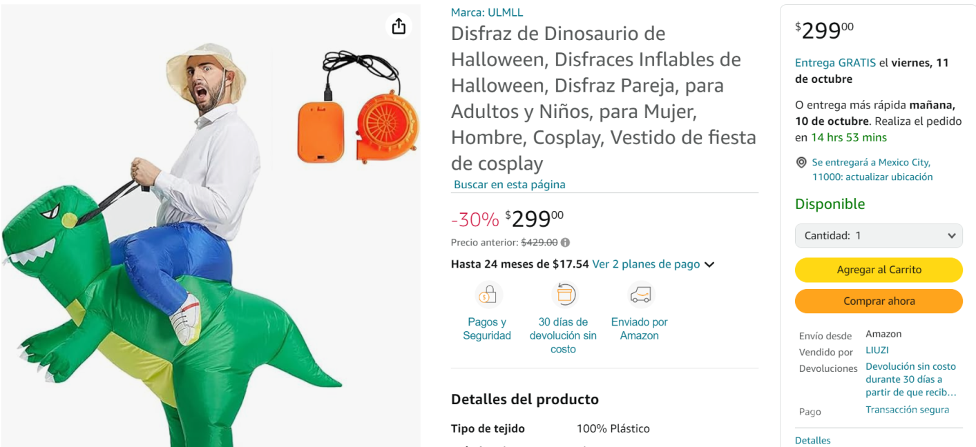 $!Amazon: Estos son los mejores disfraces inflables para Halloween que puedes encontrar