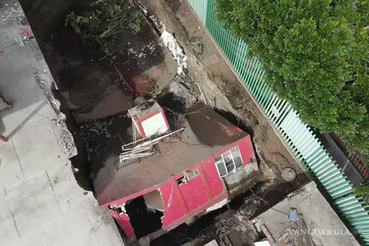 Socavón en la CDMX se ‘tragó’ un gimnasio en la Gustavo A. Madero