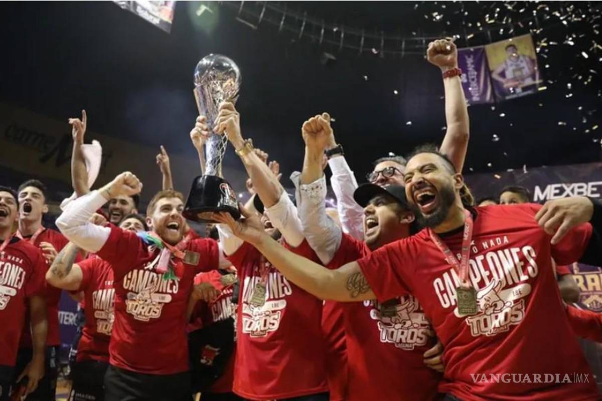 $!Toros Laguna se coronó campeón nacional de la Liga Estatal de Basquetbol, en 2023.