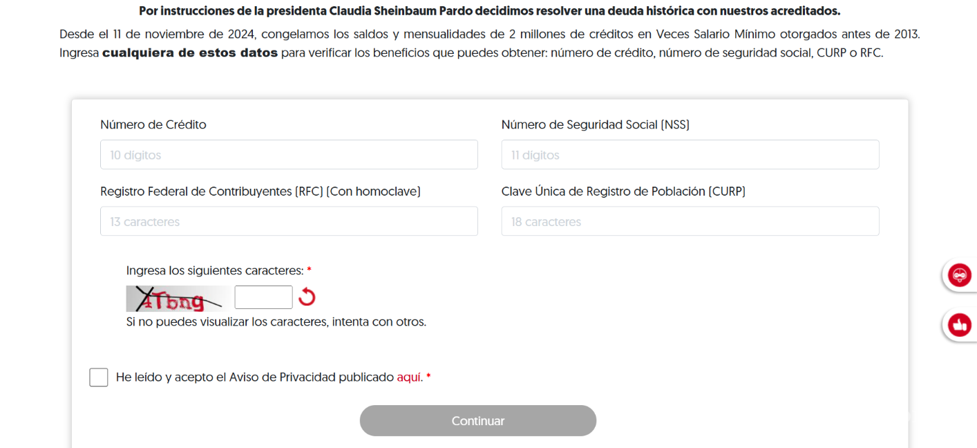 $!¿Cómo saber si mi crédito Infonavit está congelado? CURP, NSS y RFC son claves; así puedes hacerlo