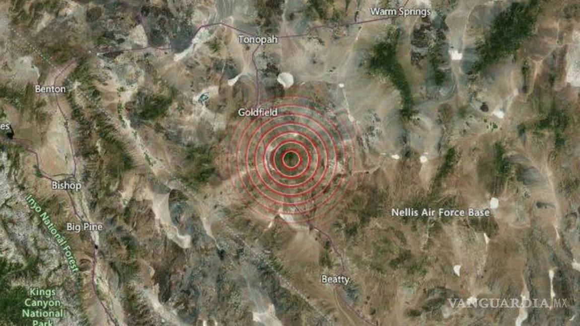 Reportan sismo de 5.5 cerca de Carson City, Nevada