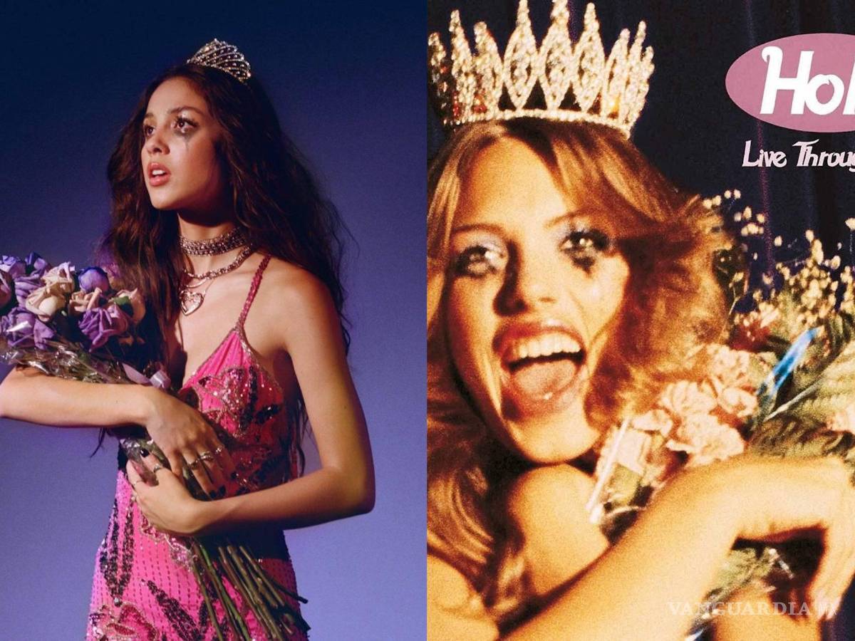 $!Courtney Love, sin embargo, sintió todo lo contrario, acusando a Rodrigo de copiar la portada del álbum de 1994 de su banda Hole “Live Through This”.