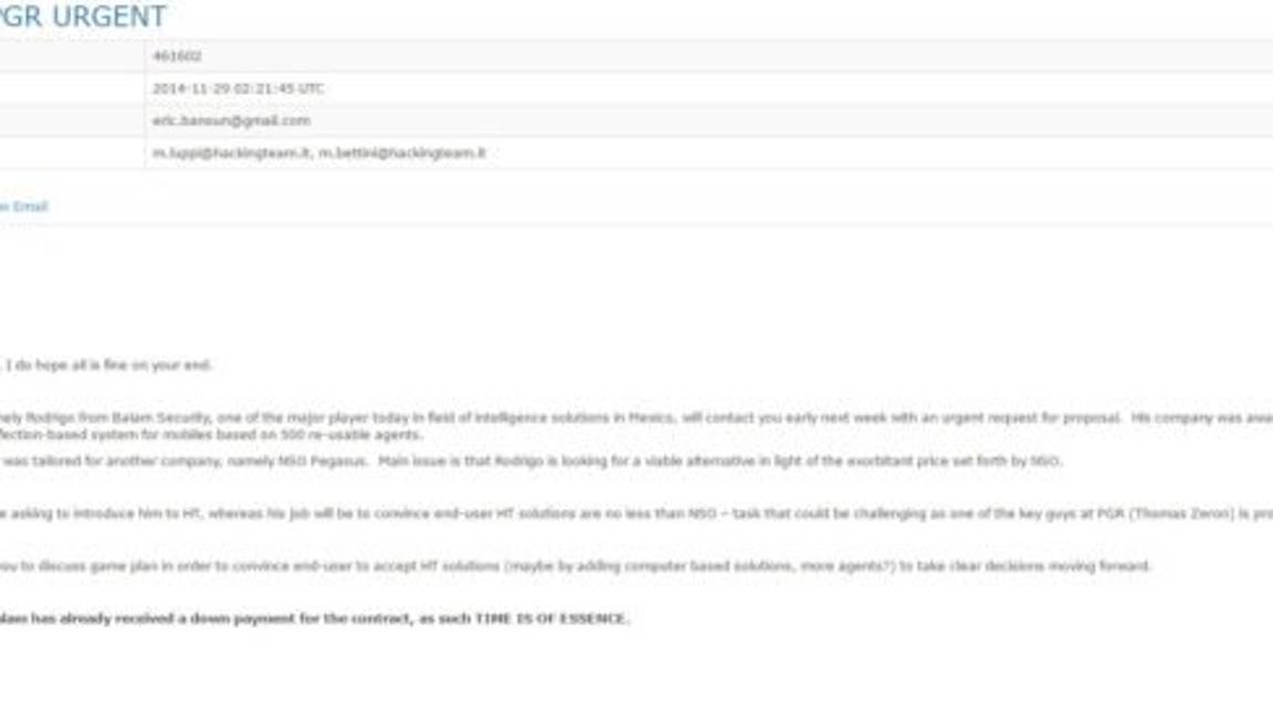 $!Correos revelan cómo vendieron Pegasus al gobierno de Peña Nieto