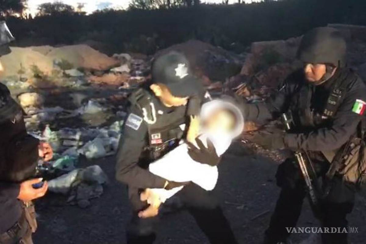 Rescate de bebé en SLP por la Policia Federal fue falso, familia la rescató una semana antes (Video)