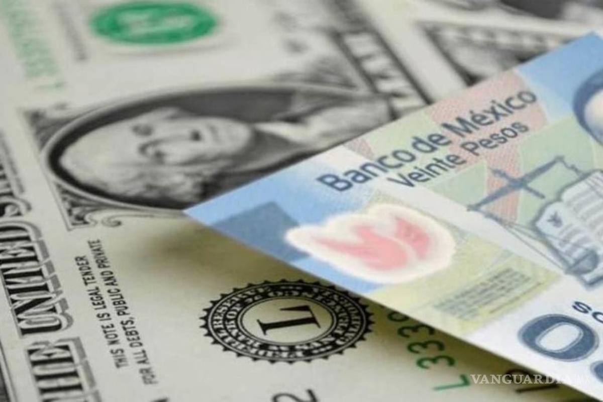 Peso registra una ganancia frente al dólar; cotiza en 20.2830 unidades