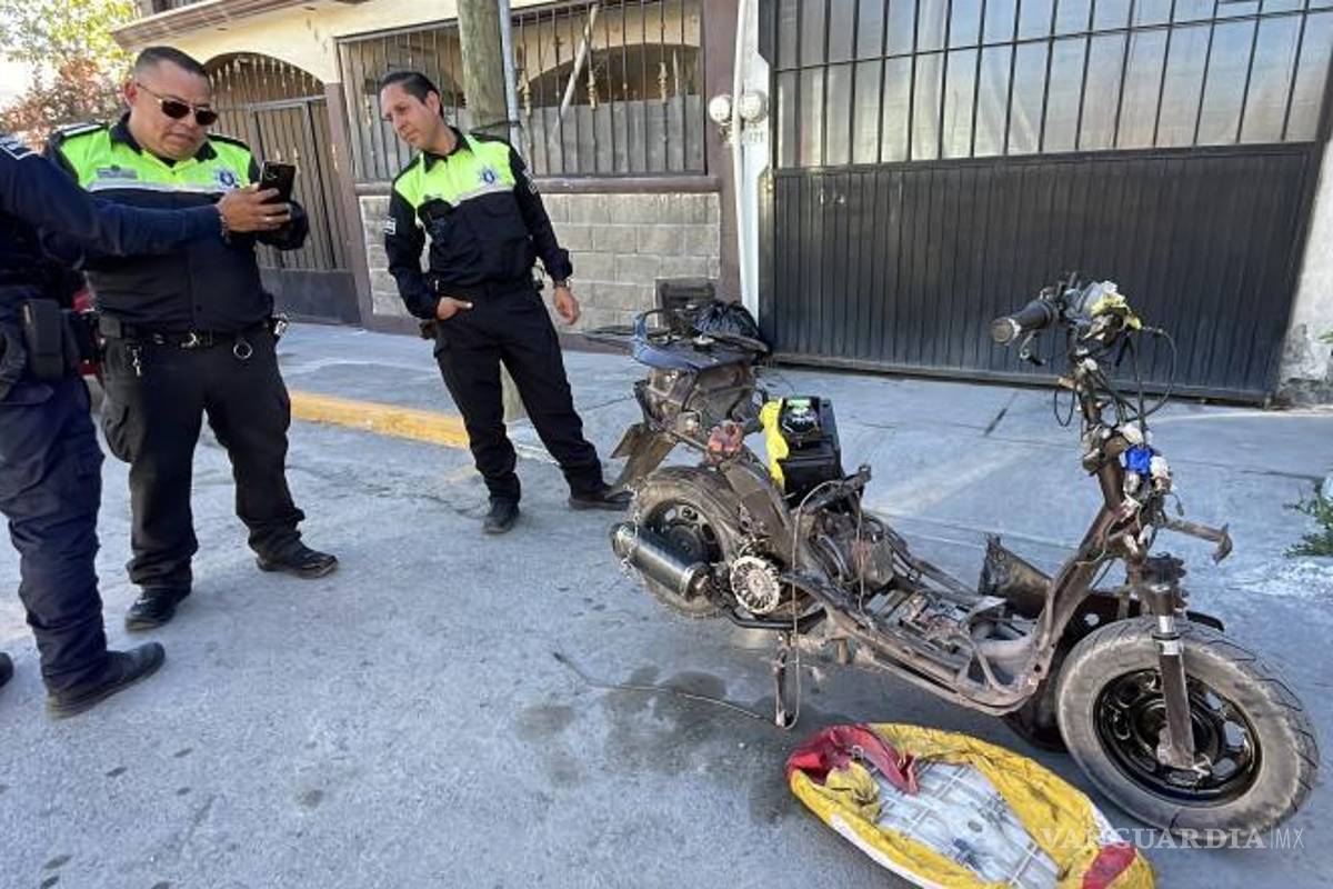 $!La motocicleta, fue trasladada a un corralón mientras se realizan los trámites legales correspondientes.