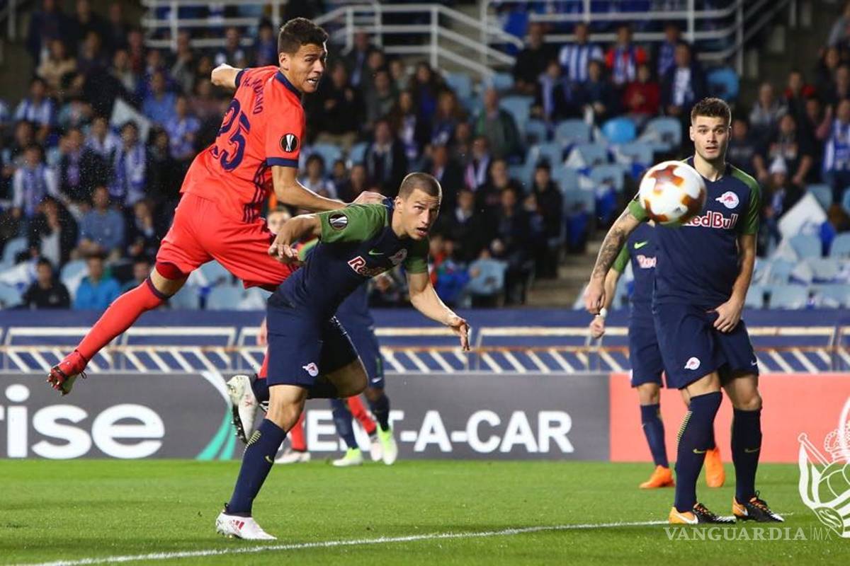 Héctor Moreno debuta con la Real Sociedad en Europa League