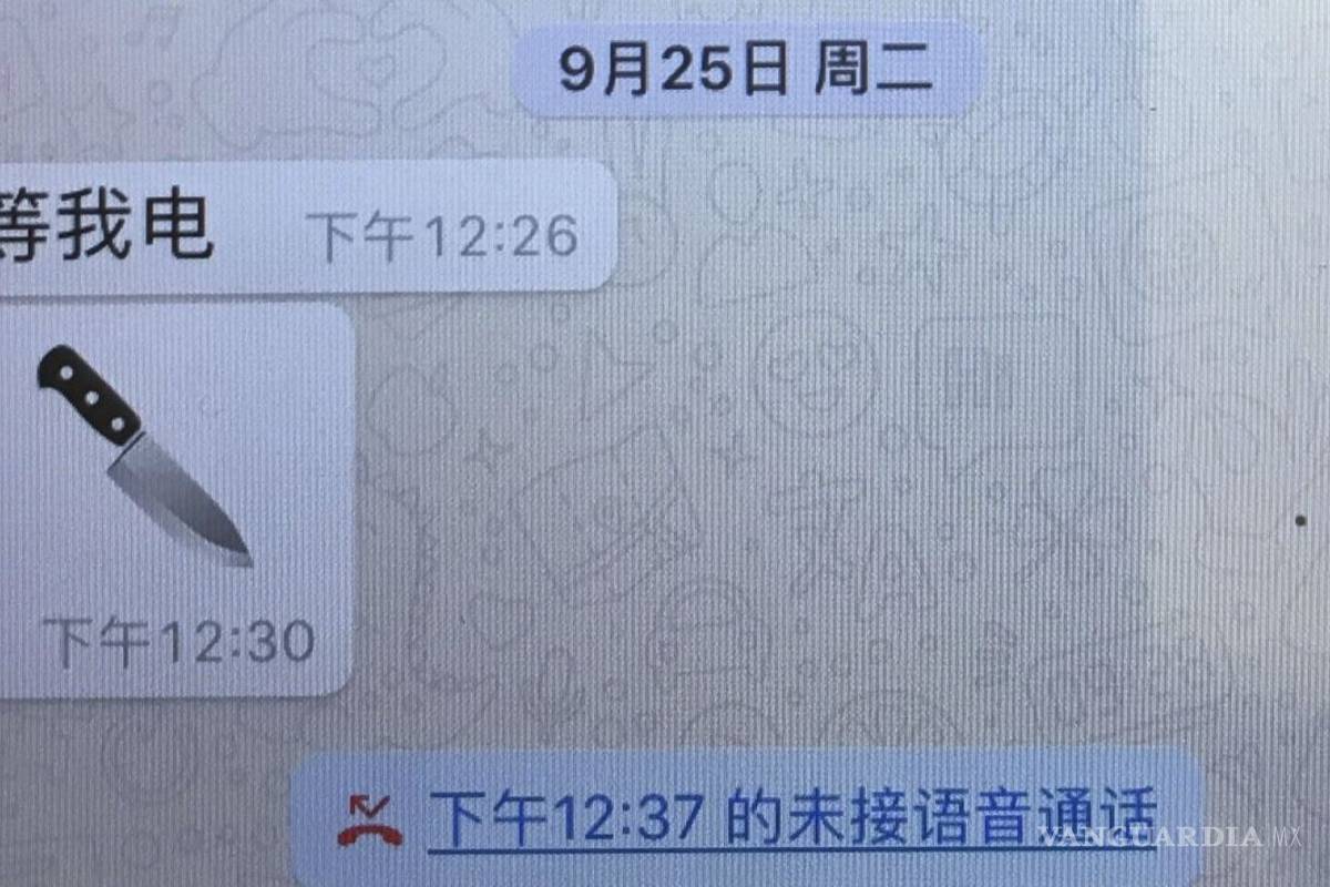 Un emoji de cuchillo, el último mensaje del presidente de Interpol a su esposa