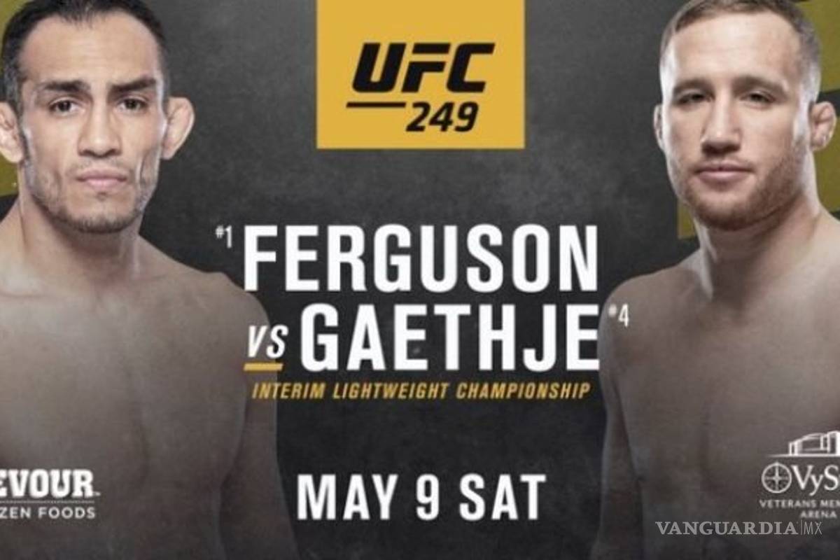 La UFC regresa el sábado y tendrán a la mano 1200 pruebas de Covid-19