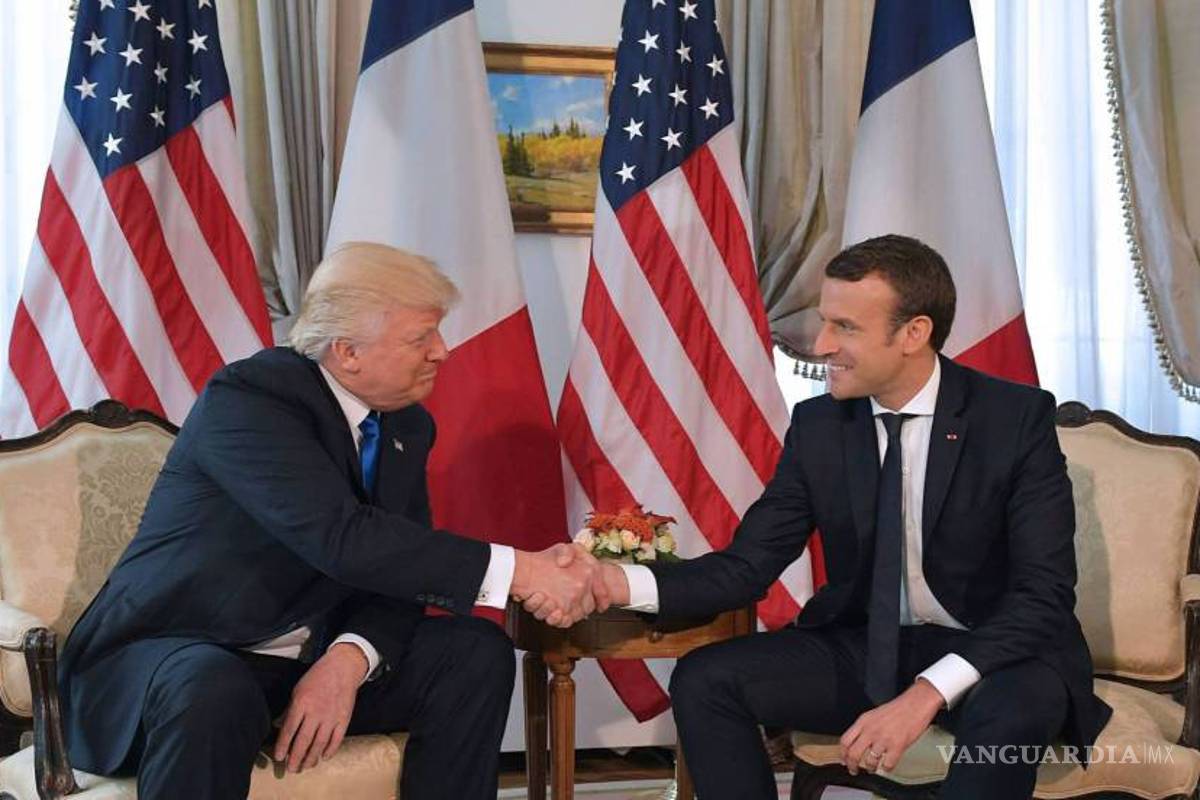 Macron dice que el tenso apretón de manos con Trump “no era inocente”