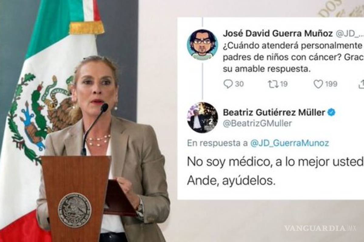 Padres de niños con cáncer exigen disculpa de Beatriz Gutiérrez y medicamentos