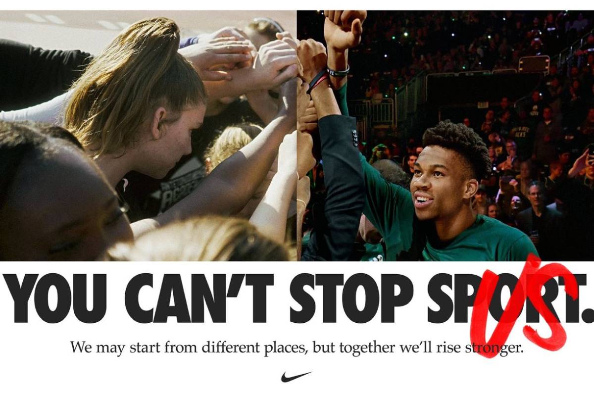 'You can't stop us'; el comercial de Nike contra el coronavirus