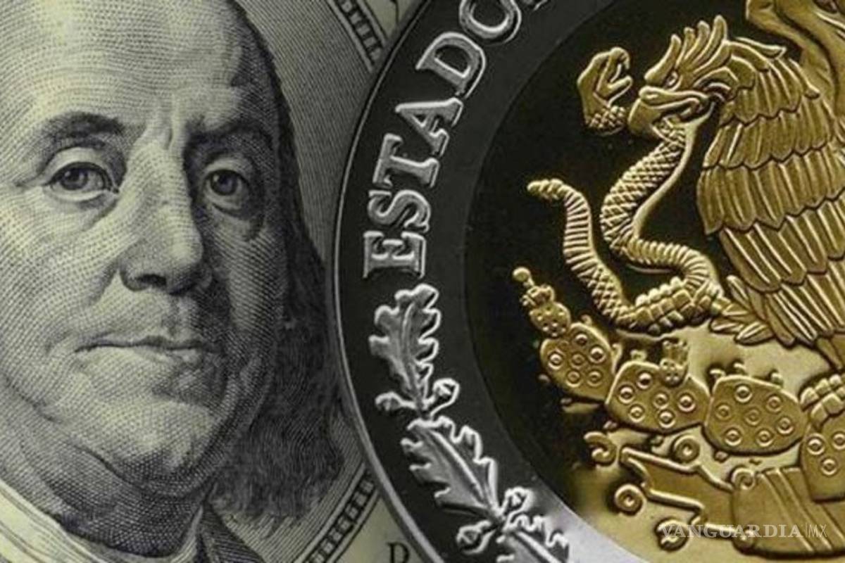 Dólar fortalecido hace retroceder al peso; cotiza en 20.34 unidades