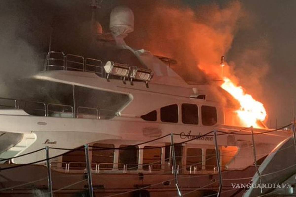 7 millones de dólares se hunden en el mar... se incendia yate de Marc Anthony en Miami
