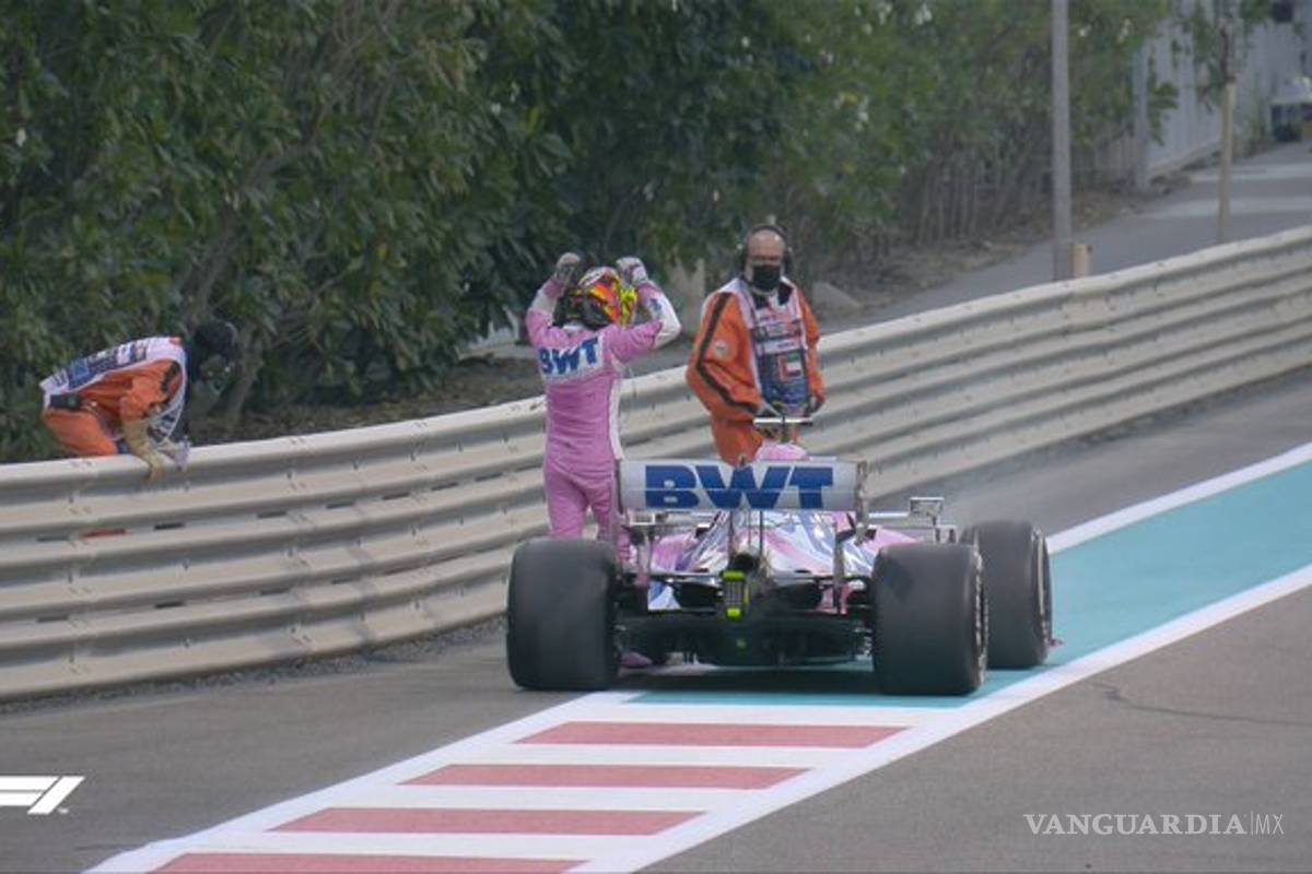'Checo' Pérez abandona la carrera y termina su temporada en la F1