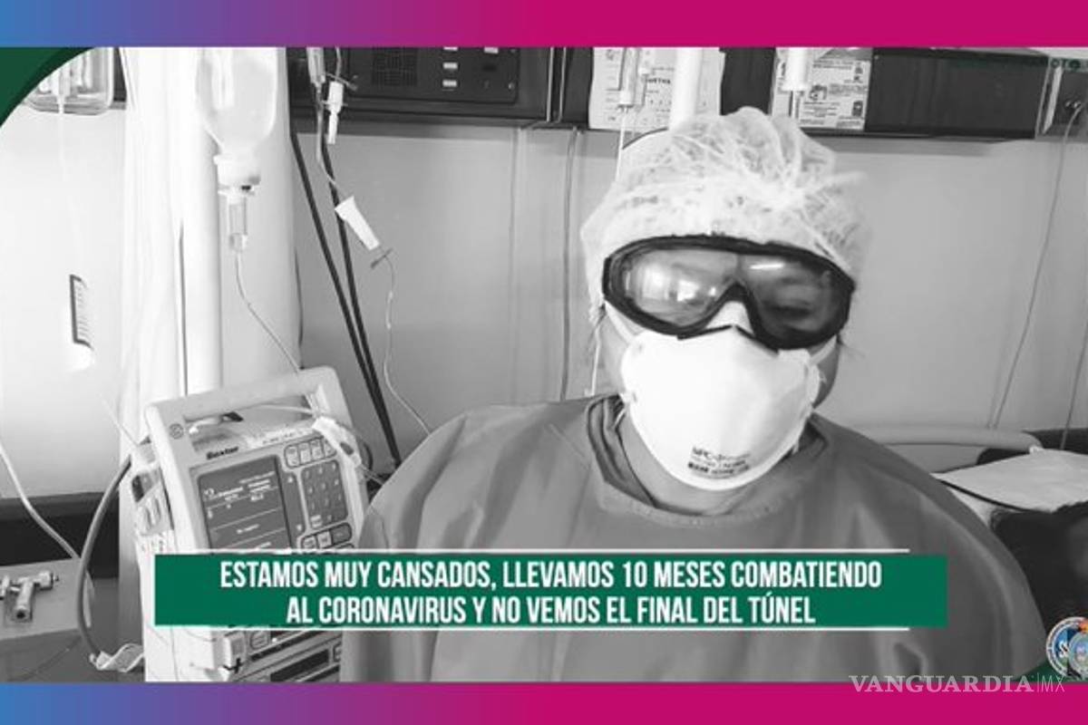 $!'No vamos a resistir', personal del IMSS pide ayuda a ciudadanos contra COVID (video)