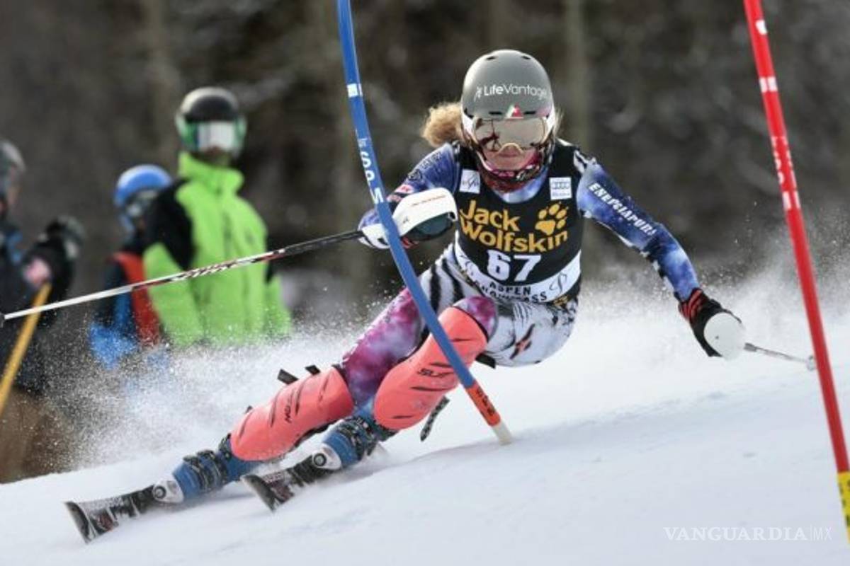 La mexicana Sarah Schleper avanzó a segunda ronda del Slalom Gigante