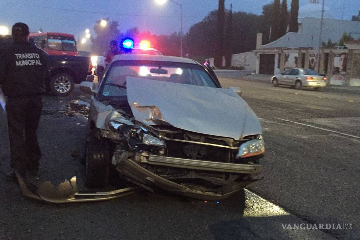 Neblina la hace chocar