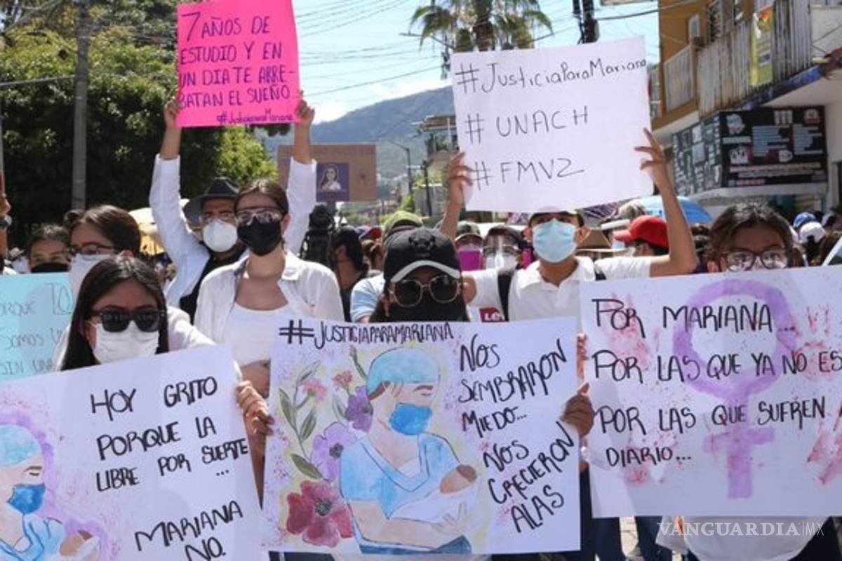 Estudiantes de medicina de Chiapas exigen justicia para Mariana