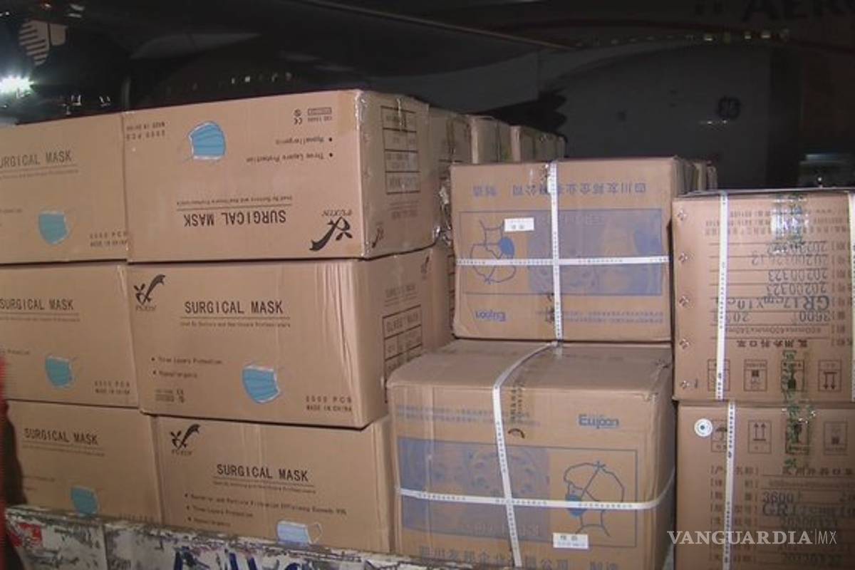 Insumos médicos procedentes de China llegan a México