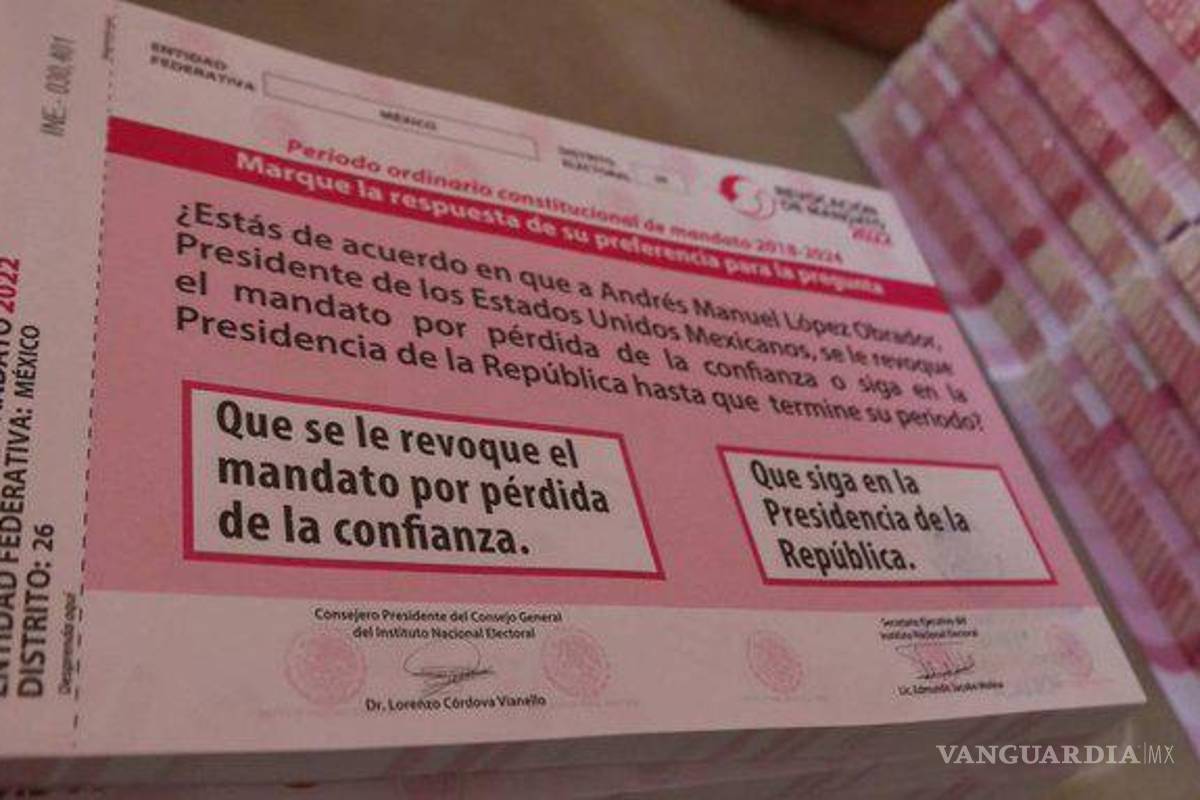 Por ahora nada anormal en la revocación de mandato: INE