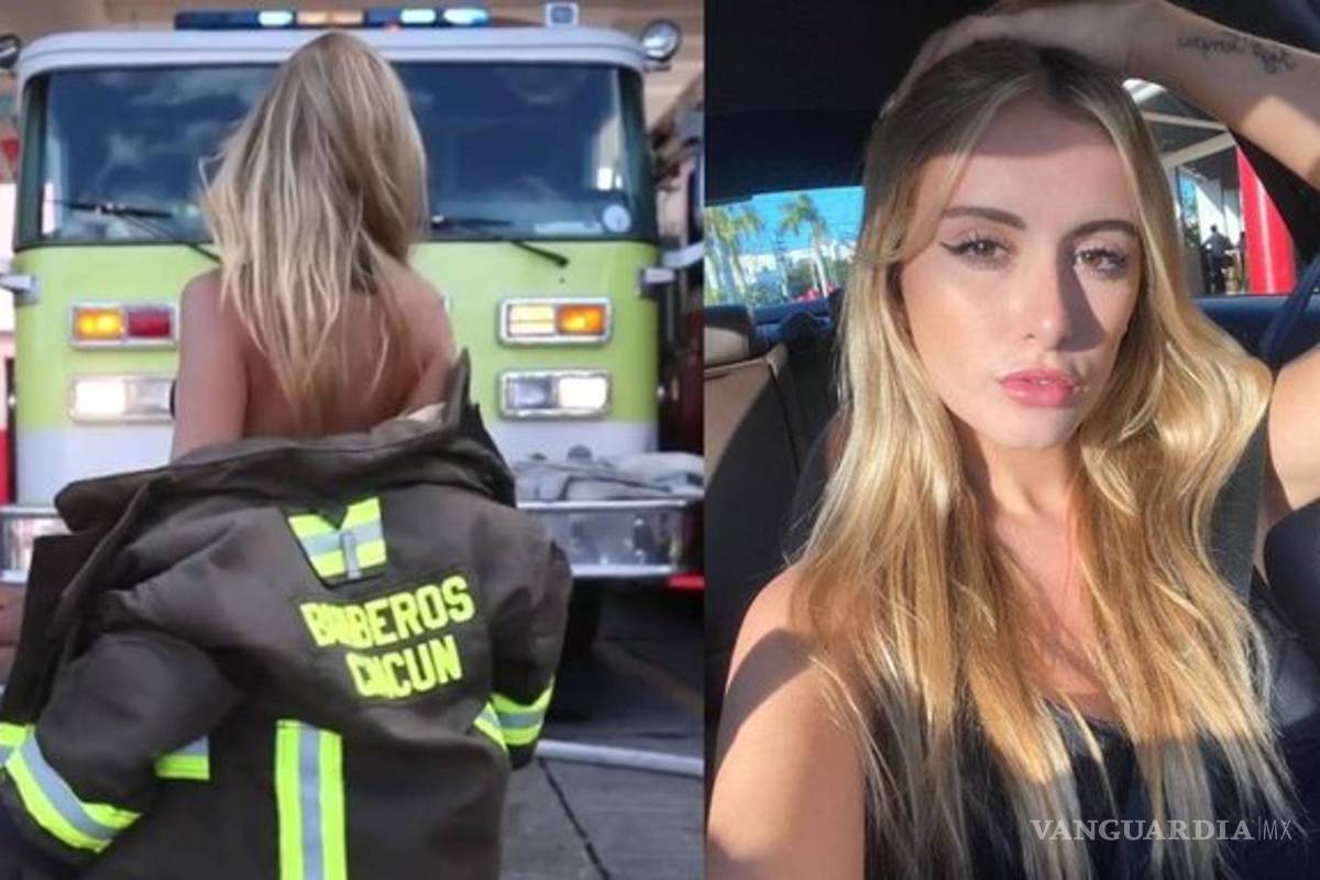 Sexy playmate grabó video en sede de Bomberos de Cancún; cesan al director