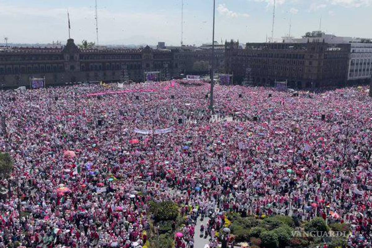 500 mil personas contra el Plan B en el Zócalo, aseguran organizadores de marcha a favor del INE