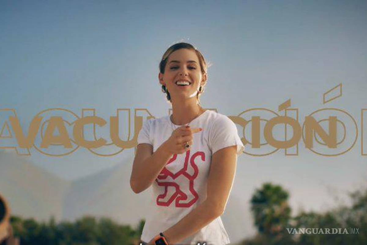 Mariana Rodríguez canta sobre lucha contra COVID-19 en NL, “Aquí sí le entramos a la vacunación”