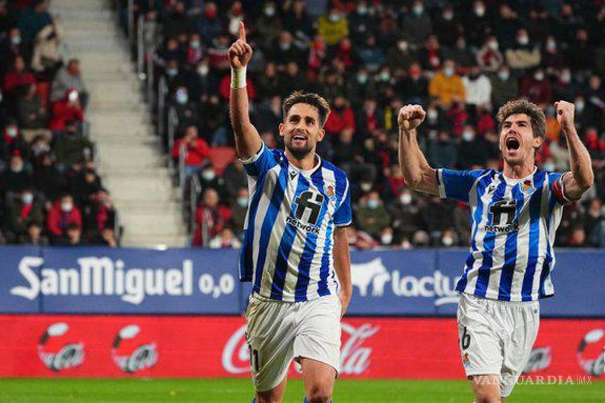 Real Sociedad derrota 2-0 a Osasuna y vuelve a liderar La Liga
