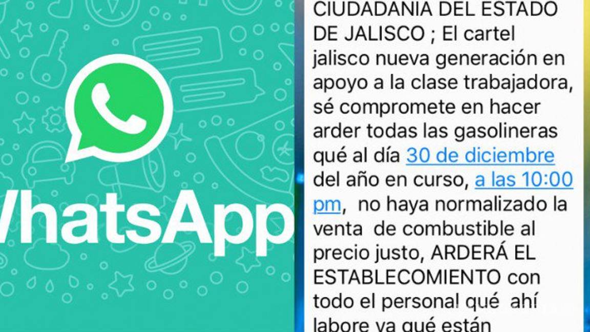 $!Fiscalía investiga supuesta amenaza de ataques a gasolineras por el Cártel Jalisco