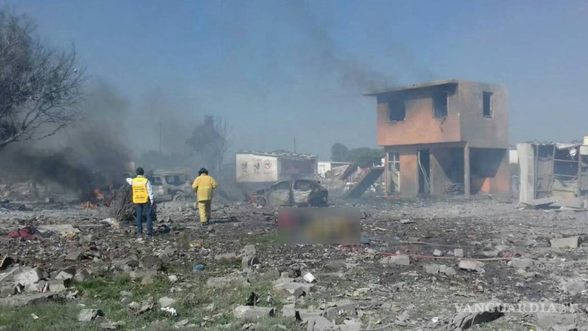 Suman 54 lesionados por explosiones en Tultepec