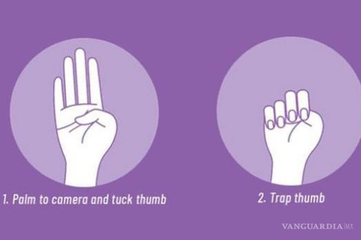 Las señales usadas por mujeres para pedir auxilio y expresarse en marchas