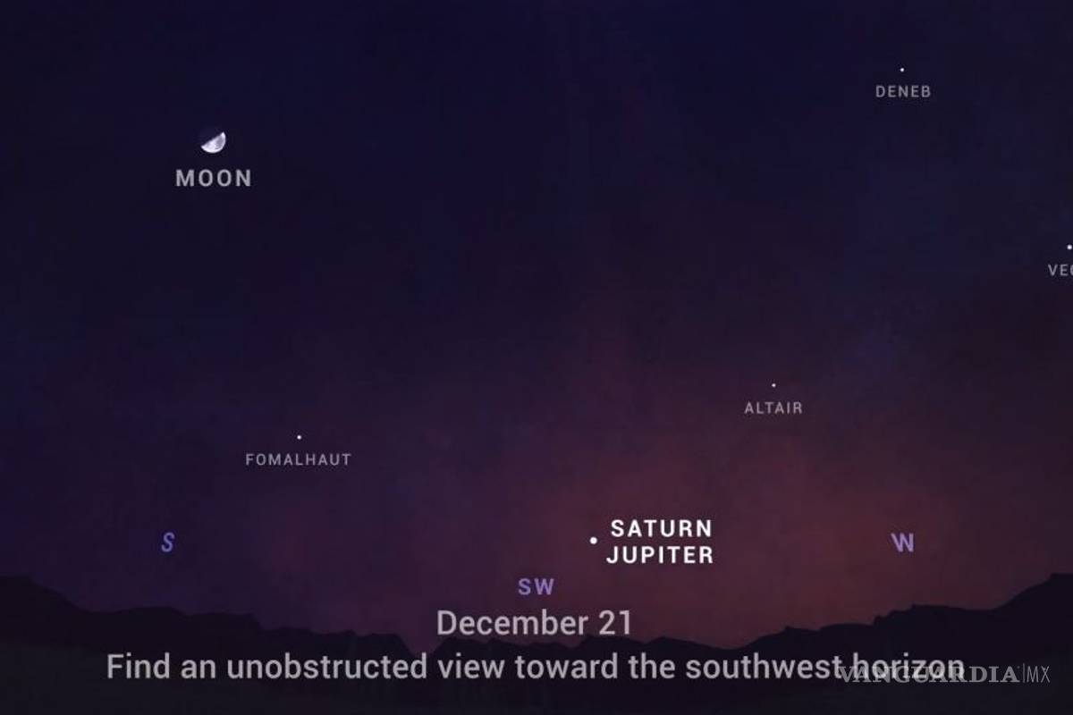 Los consejos de la NASA para ver a Júpiter y Saturno brillar como una 'Estrella de Navidad'