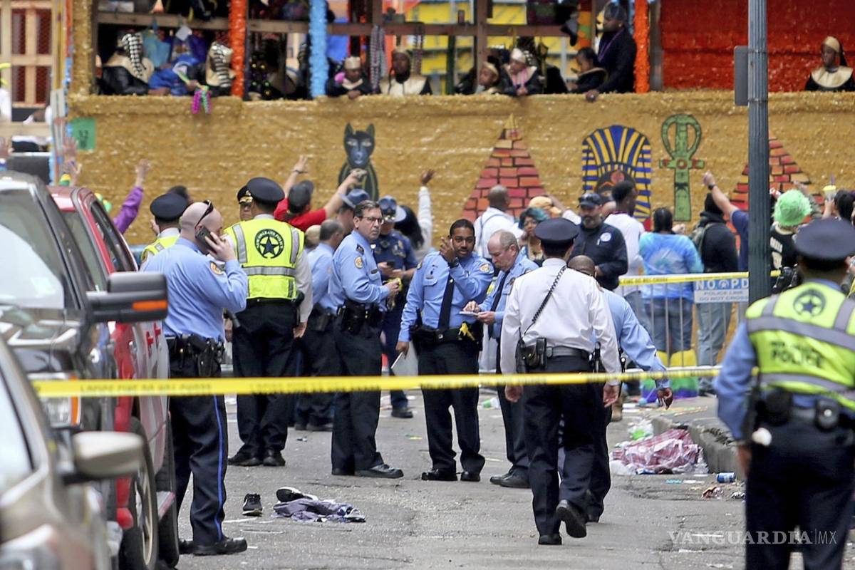 Fallecen 3 por disparos en Mardi Gras