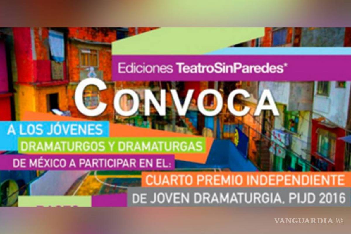 Últimos días para inscribir trabajos a premio de joven dramaturgia