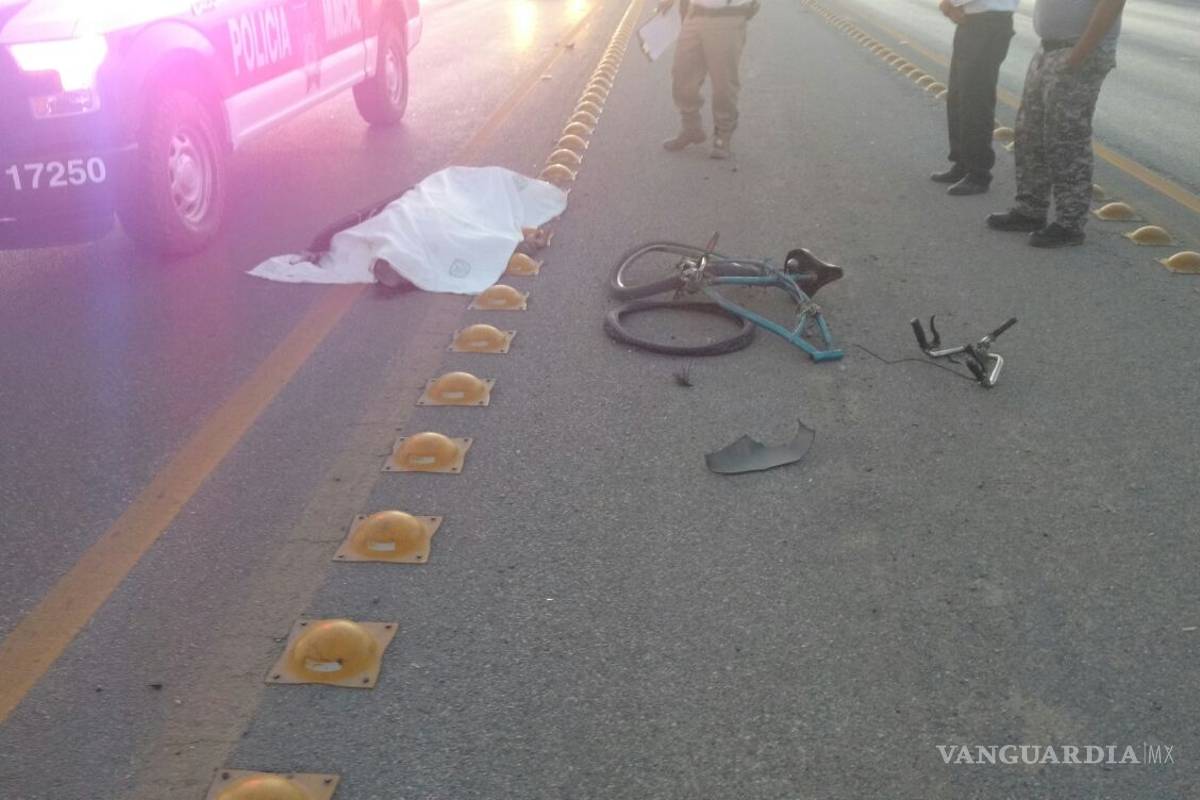Ciclista muere impactado por vehículo