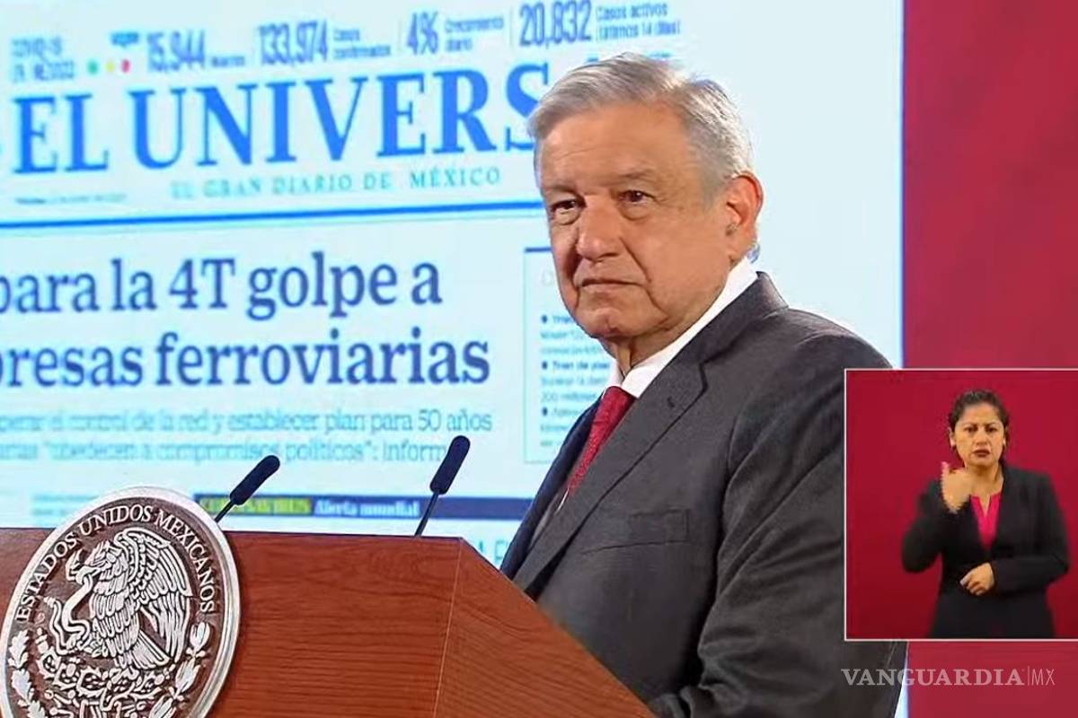 'Es una volada, no somos comunistas': AMLO niega plan para ir contra empresas ferrocarrileras
