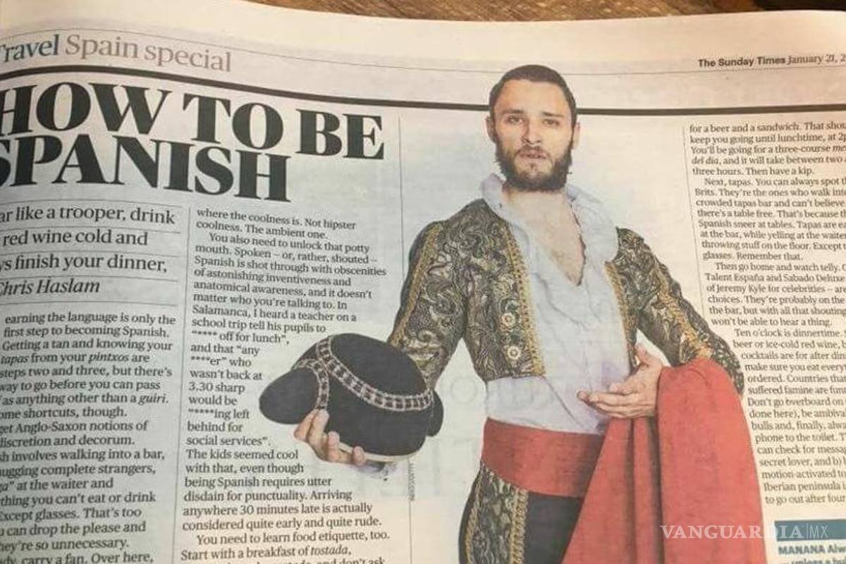 "Cómo ser español”, un artículo del “The Times” causa&nbsp;indignación en España