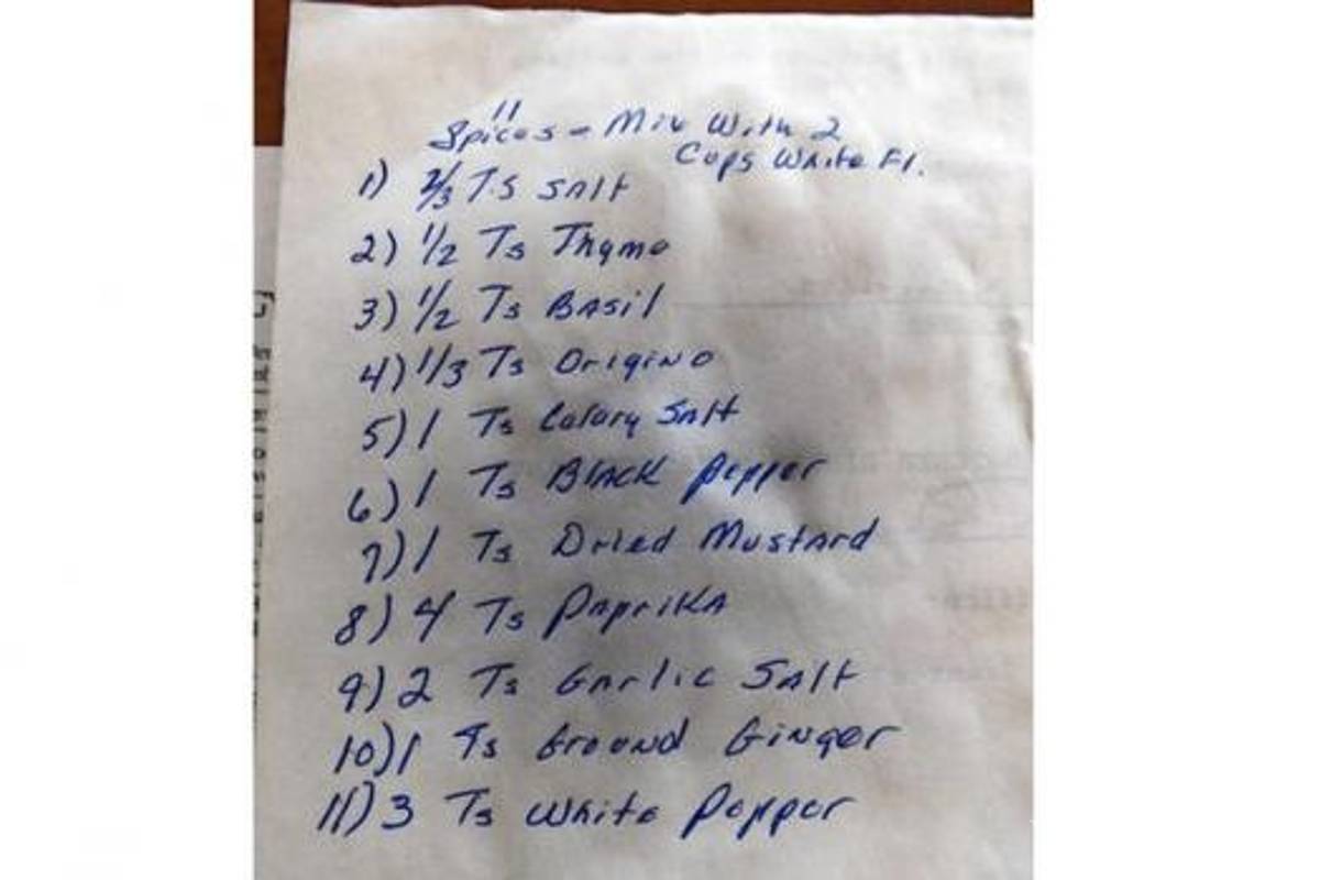 $!Revelan la receta secreta de KFC, contiene 11 especias