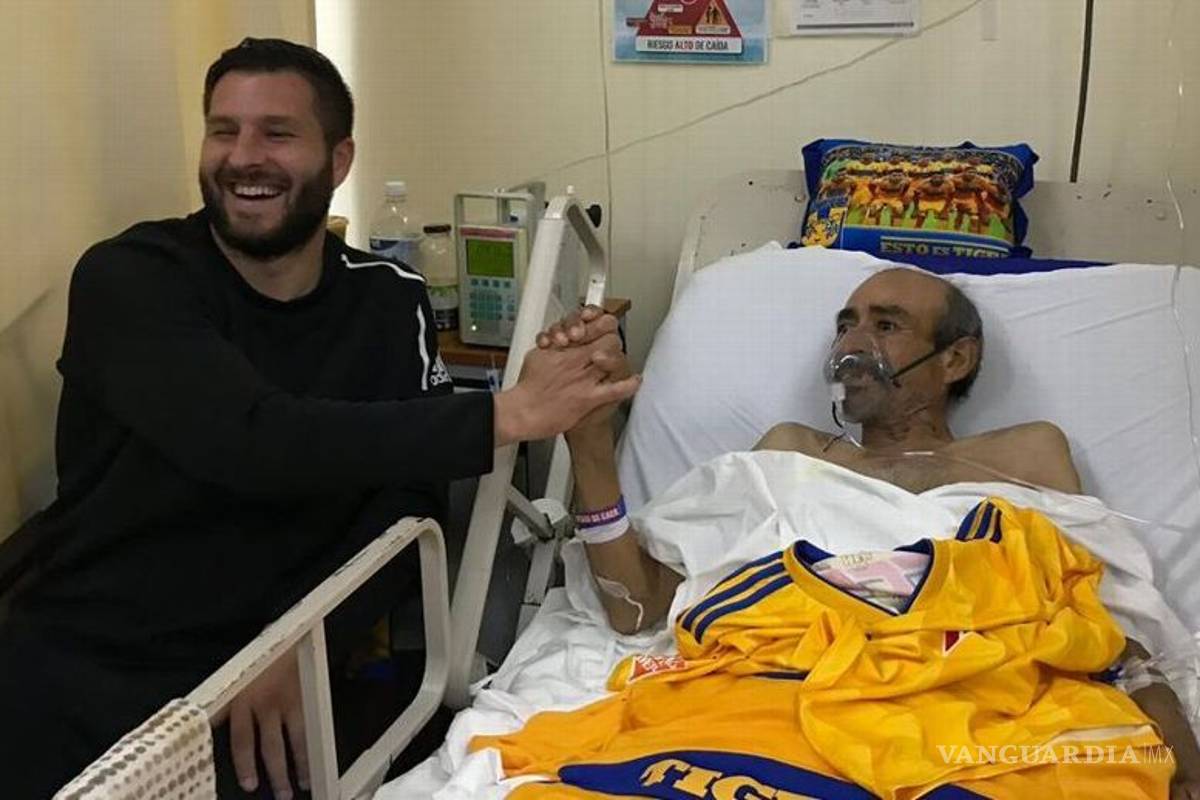 ¡Grande Gignac! Visita a aficionado que lucha contra el cáncer
