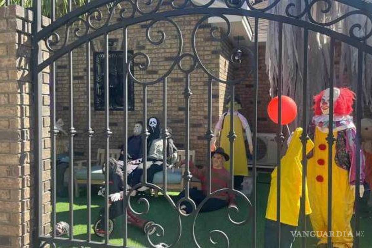 ¡Listos para Halloween! Así es la fantástica decoración de esta casa en el centro de Piedras Negras