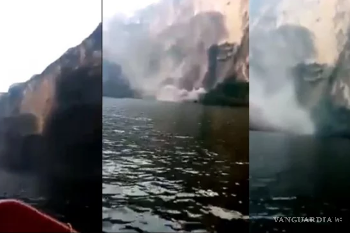 ¡Impresionante!... Se desploma parte del Cañón del Sumidero (video)