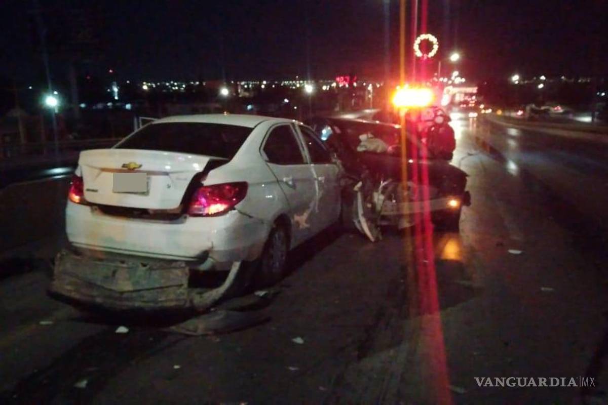 En vísperas de Año Nuevo, accidente vial deja dos lesionados en Saltillo