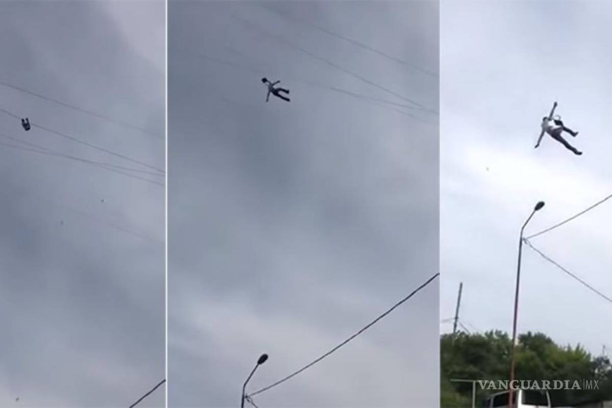 Video de hombre que cae del cielo es falso
