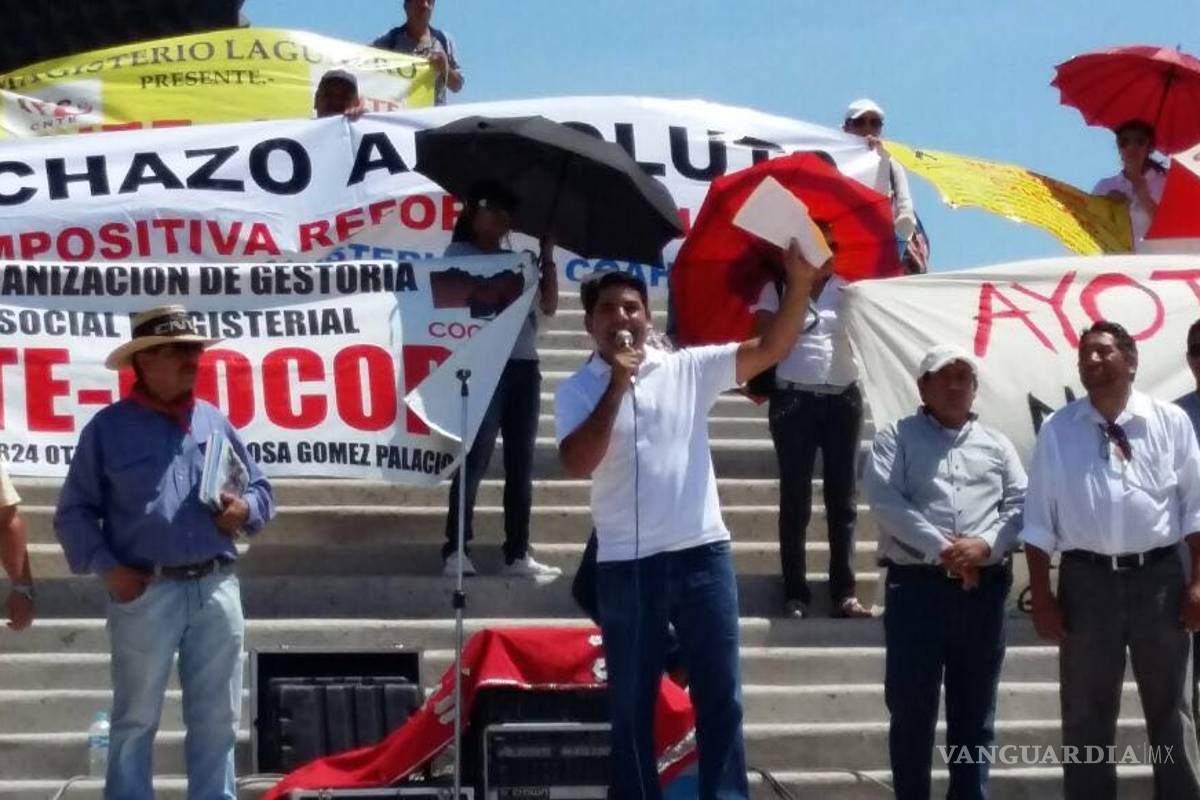 $!Maestros laguneros se suman al apoyo a docentes de Oaxaca