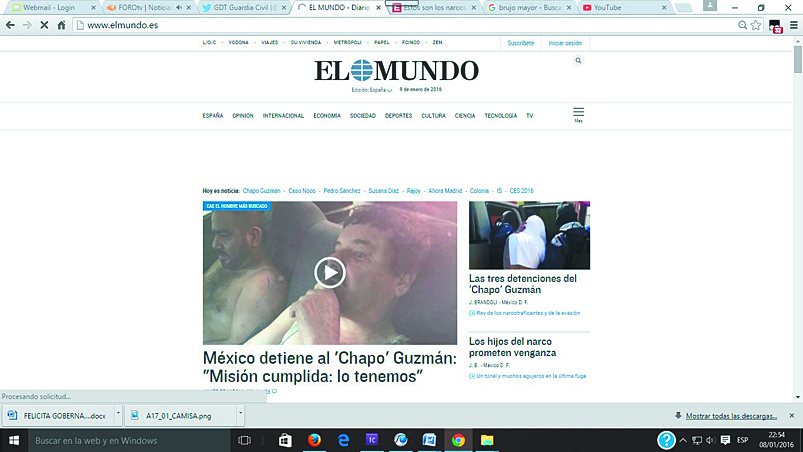 Impacta al mundo captura del ‘Chapo’