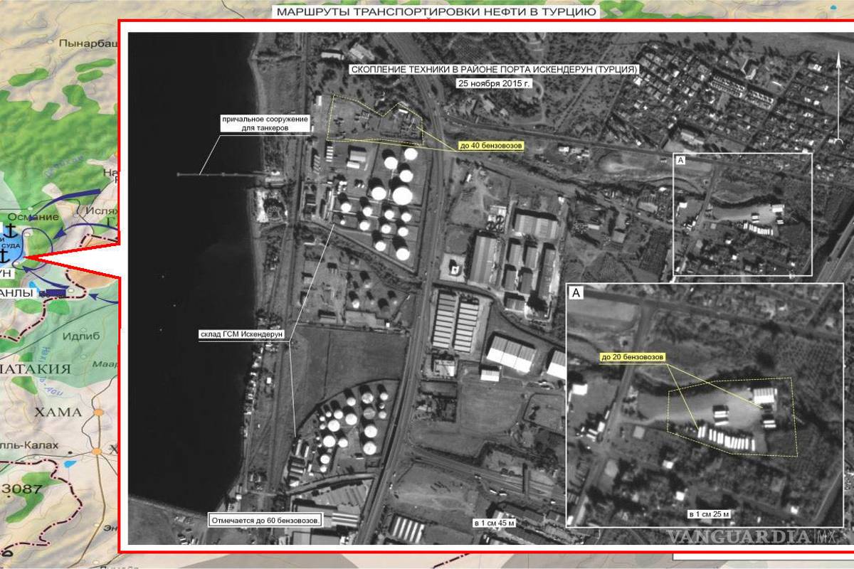 Rusia demuestra que Turquía compra petróleo al Estado Islámico