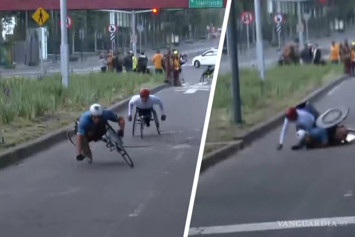 Bache provoca lesiones a competidores en silla de ruedas en el Maratón de la Ciudad de México