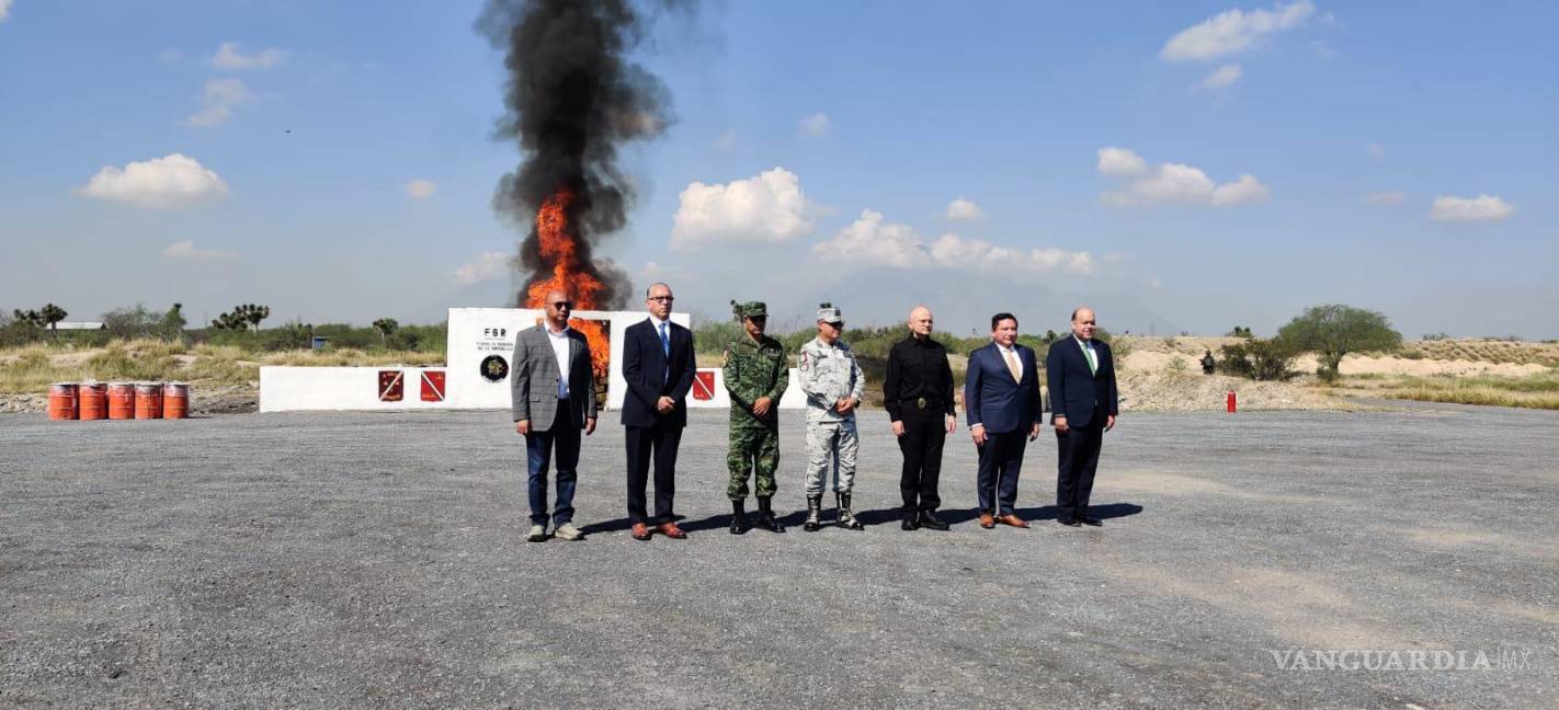 Incineran en Nuevo León más de 460 kilos de estupefacientes